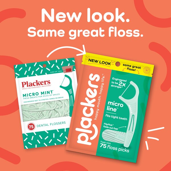 Plackers Micro Line Dental Flossers, 300 CT