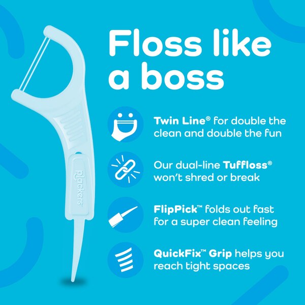Plackers Twin Line Flossers, Cool Mint, 150 CT