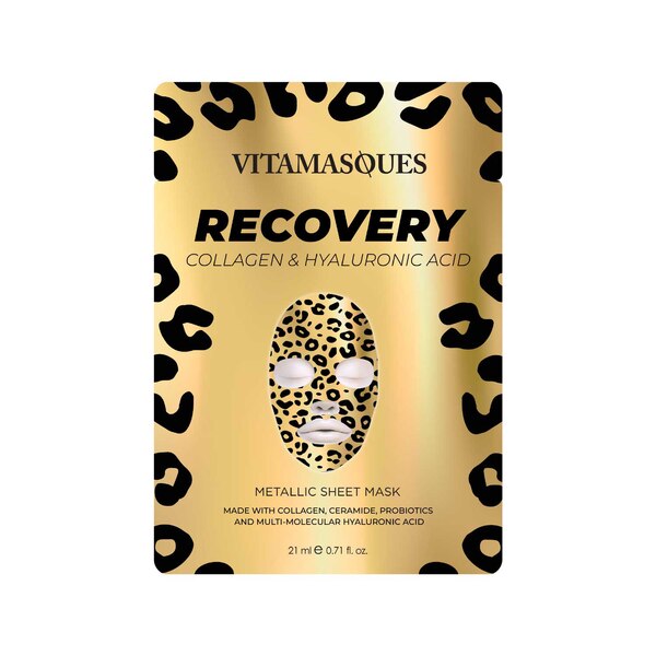 Vitamasques Recovery Collagen & Hyaluronic Acid Metallic Sheet Mask