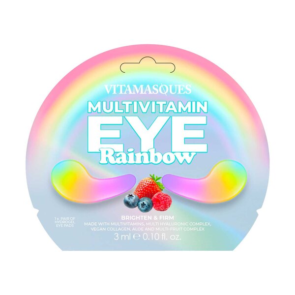 Vitamasques Multivitmain Rainbow Hydrogel Eye Pads, 1 Pair