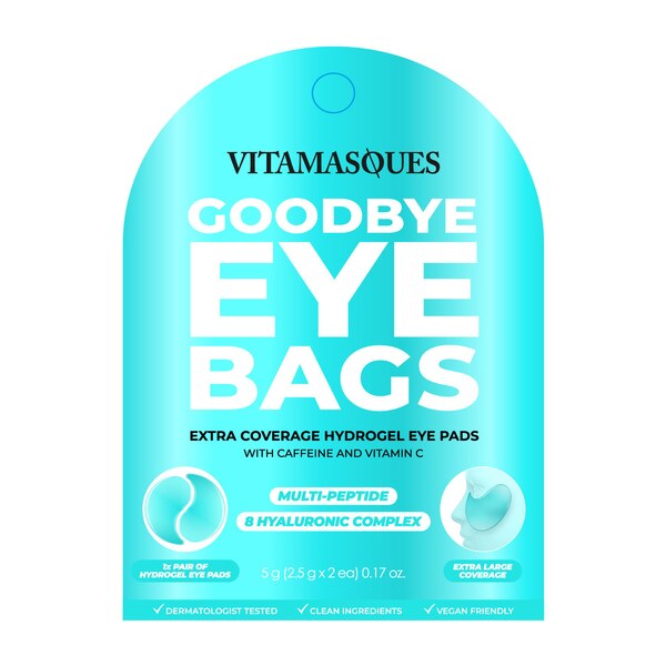 Vitamasques Goodbye Eye Bags Hydrogel Eye Pads, 1 Pair