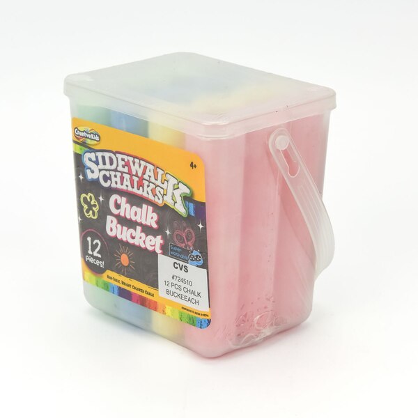 Creative Kids 12-Piece Sidewalk Chalk Bucket