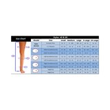 ITA-MED Firm Compression Sheer Thigh High Stockings, thumbnail image 4 of 5