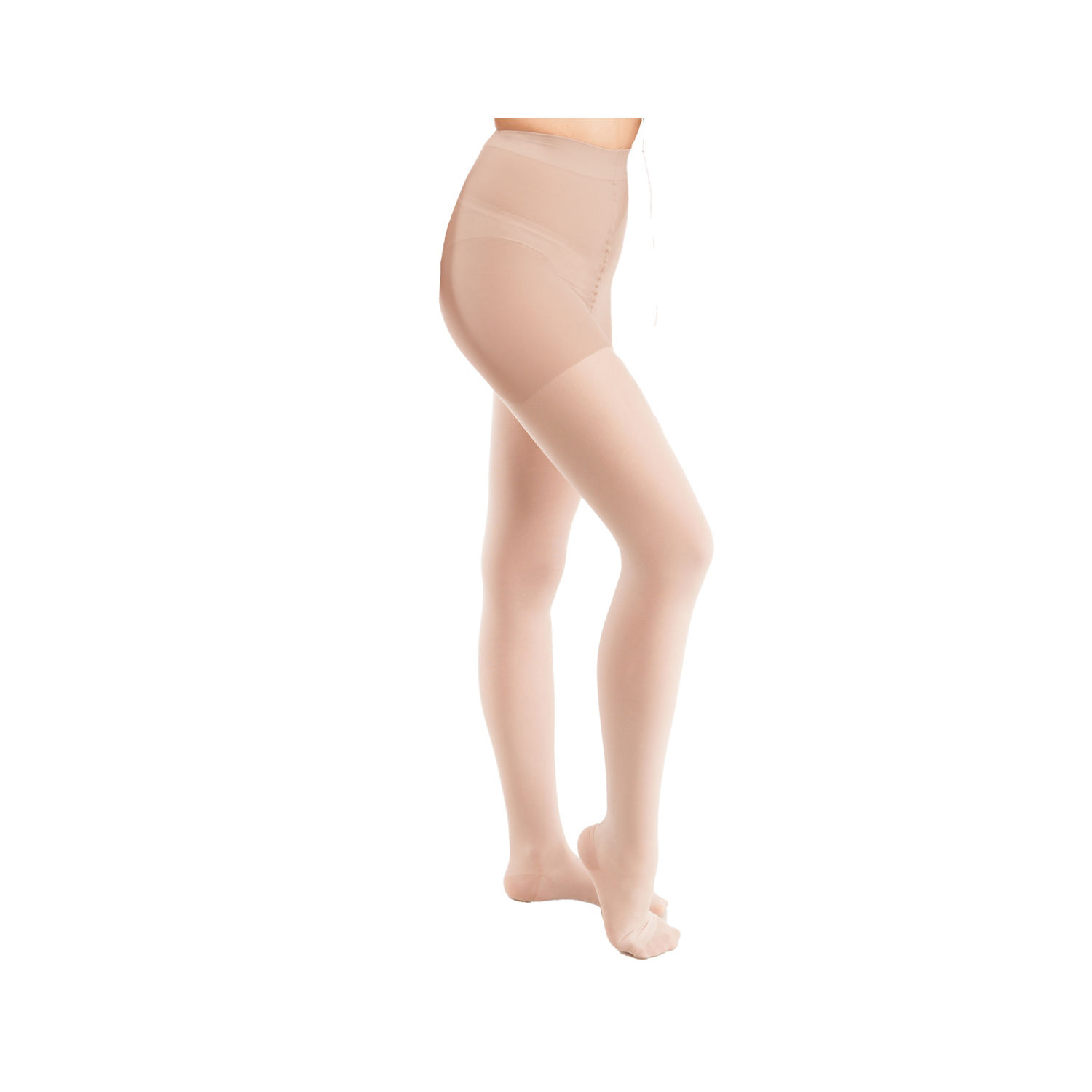 ITA-MED Sheer Compression Pantyhose, Beige, Petite