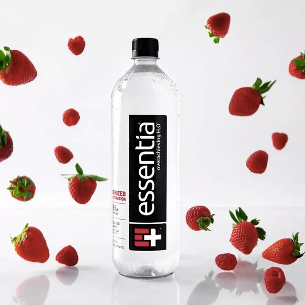 Essentia Ionized Purified Water+ Electrolytes 9.5+pH, Sport Cap, 23.4 oz