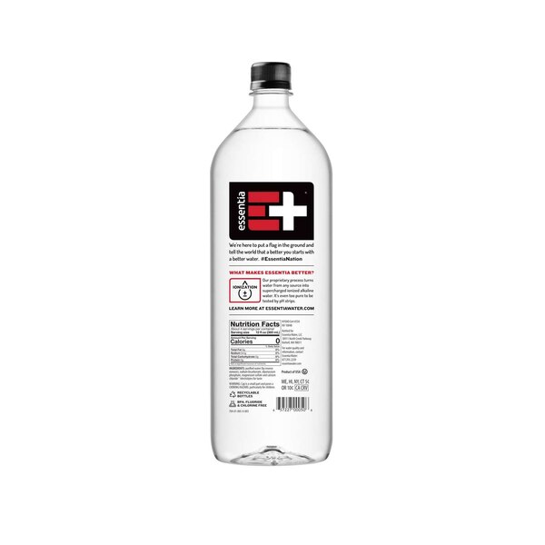 Essentia Ionized Alkaline 9.5 pH Bottled Water, 1.5 L