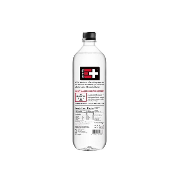Essentia Ionized Alkaline 9.5 pH Bottled Water, 1 Liter, 12 CT