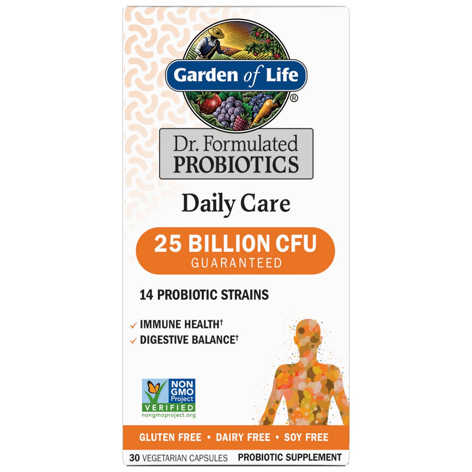Garden of Life, 25 Billion CFU Once Daily Capsule 14 Probiotic, 30 CT