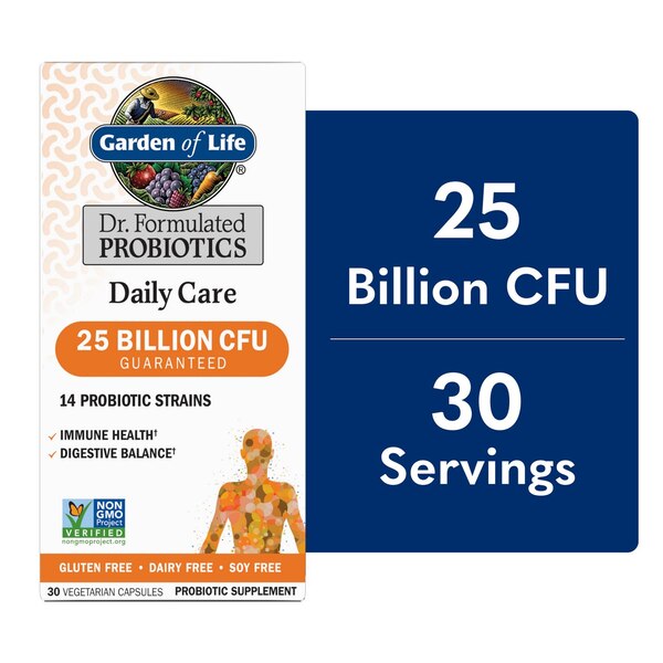 Garden of Life, 25 Billion CFU Once Daily Capsule 14 Probiotic, 30 CT