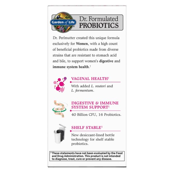 Garden of Life Dr. Formulated Probiotics Women's 40B CFU Capsules, 30 CT