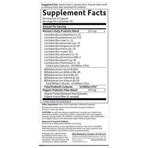 Garden of Life Dr. Formulated Probiotics Women's 40B CFU Capsules, 30 CT