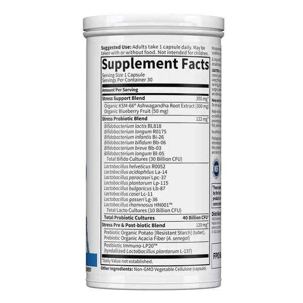 Garden of Life Probiotics Digestive & Stress Daily Care Capsules