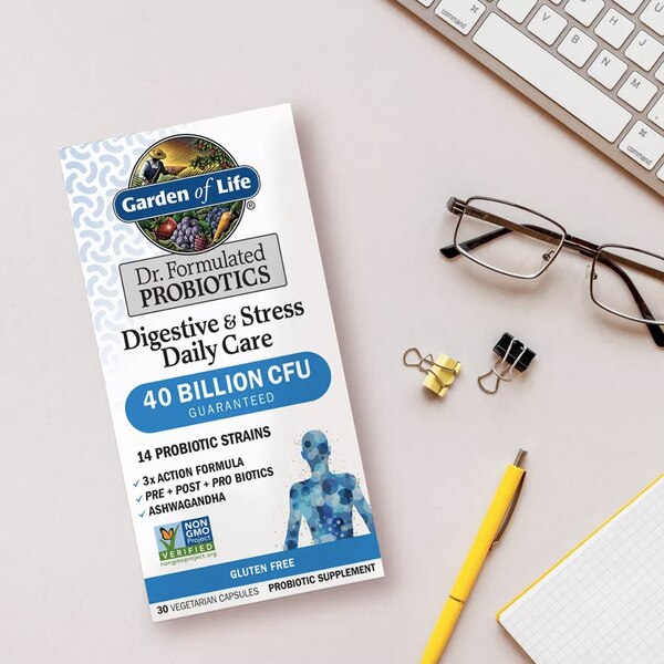 Garden of Life Probiotics Digestive & Stress Daily Care Capsules