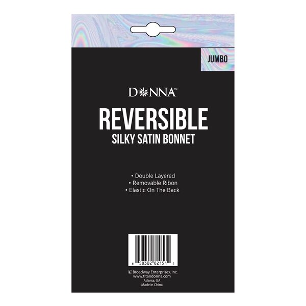 Donna Reversible Silky Satin Bonnet