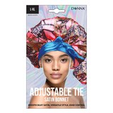 Donna Adjustable Tie Satin Bonnet, L/XL, thumbnail image