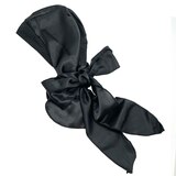 Donna Spandex Edge Silky Satin Wrap Hair Scarf, Black, thumbnail image 4 of 4