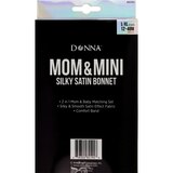 Donna Mom and Mini Silky Satin Bonnet, L-XL & 12~48M, thumbnail image