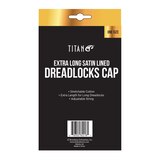 Titan Satin Lined Dreadlocks Cap, Black, Extra Long, thumbnail image
