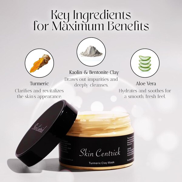 Skin Centrick Turmeric Clay Mask, 4.23 OZ 