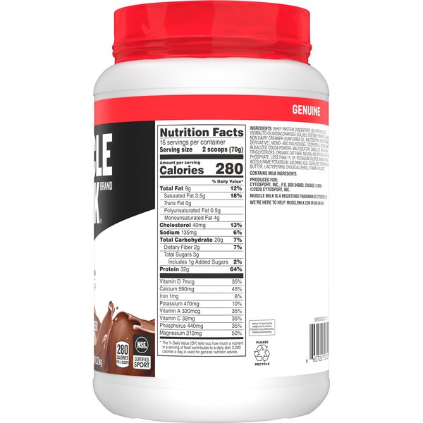 Muscle Milk Nature's Ultimate Lean Muscle - Polvo de proteínas