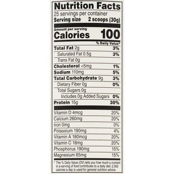 Muscle Milk Zero, Protein Powder, Vanilla, 26.5 OZ
