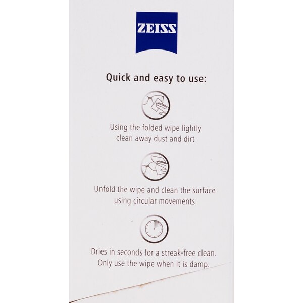 Zeiss Lens Wipes, 60 CT
