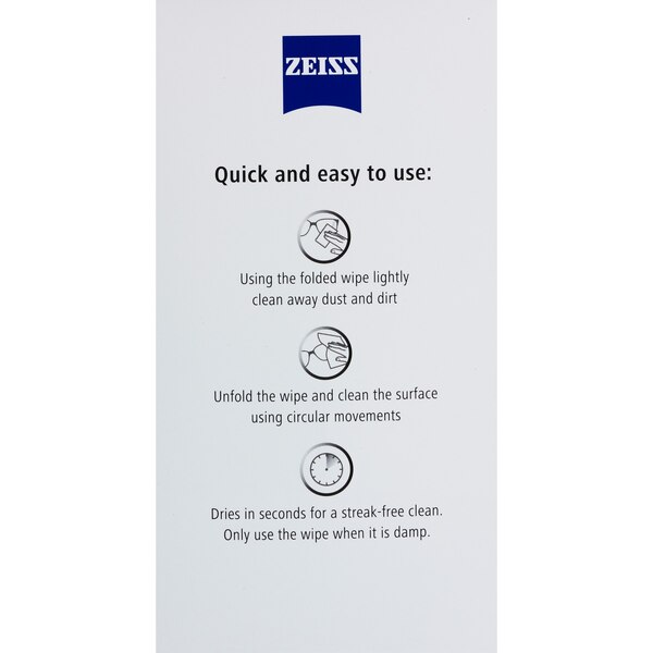 Zeiss Lens Wipes, 196 CT