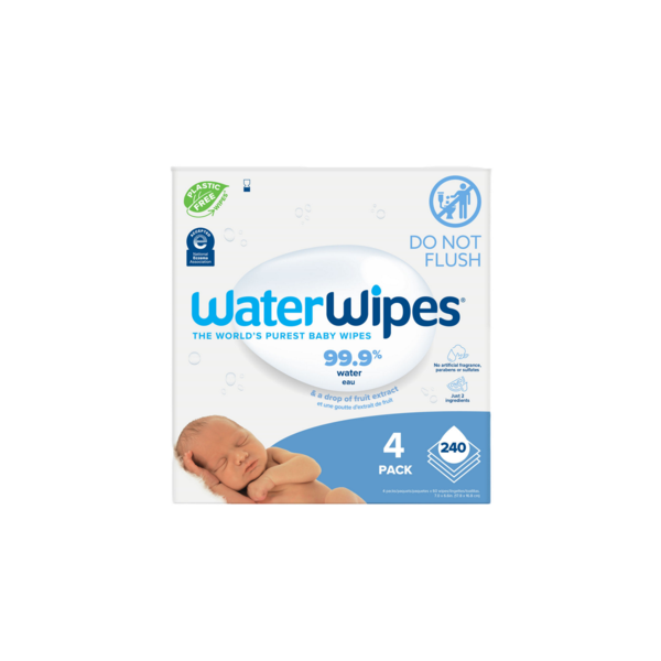WaterWipes Original 99.9% Water Based Baby Wipes, Sensitive