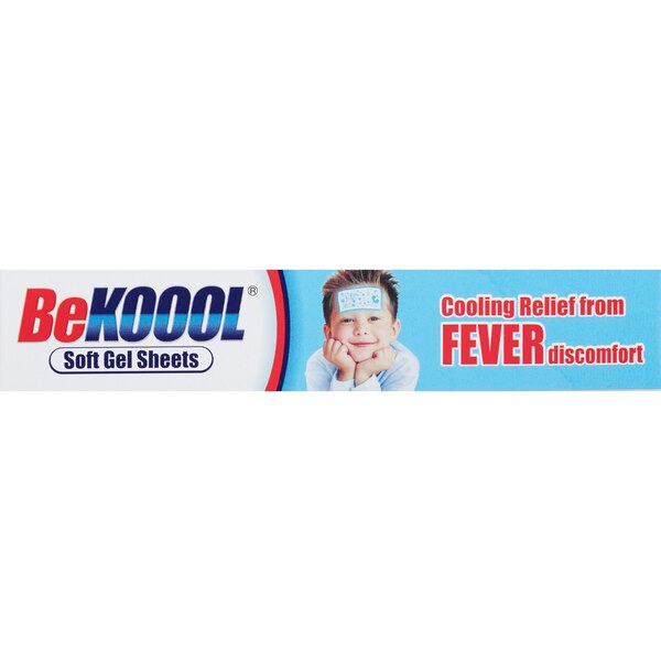 Be Koool Kids Fever Cooling Gel Sheets, 4 CT