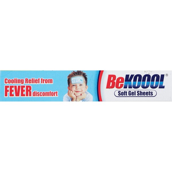 Be Koool Kids Fever Cooling Gel Sheets, 4 CT