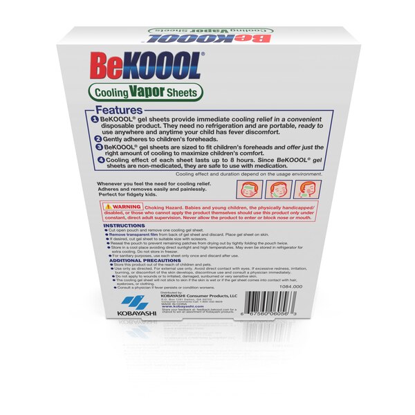 BeKOOOL Cooling Vapor Sheets, 4 CT