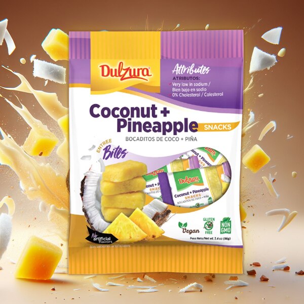 Dulzura Borincana Coco Pina (Coconut Pineapple Candy), 4 OZ