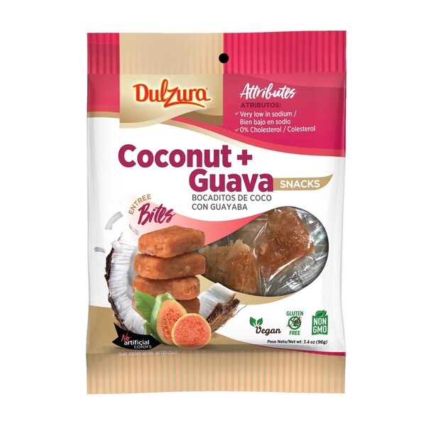 Dulzura Borincara Entree Bites, Coconut & Guava, 3.4 OZ