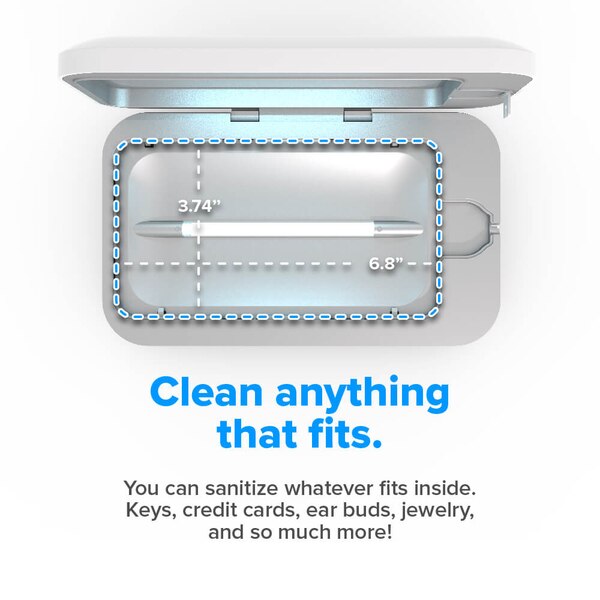 PhoneSoap Go, Disinfect & Charge Your Phone with Built-in Rechargable Battery