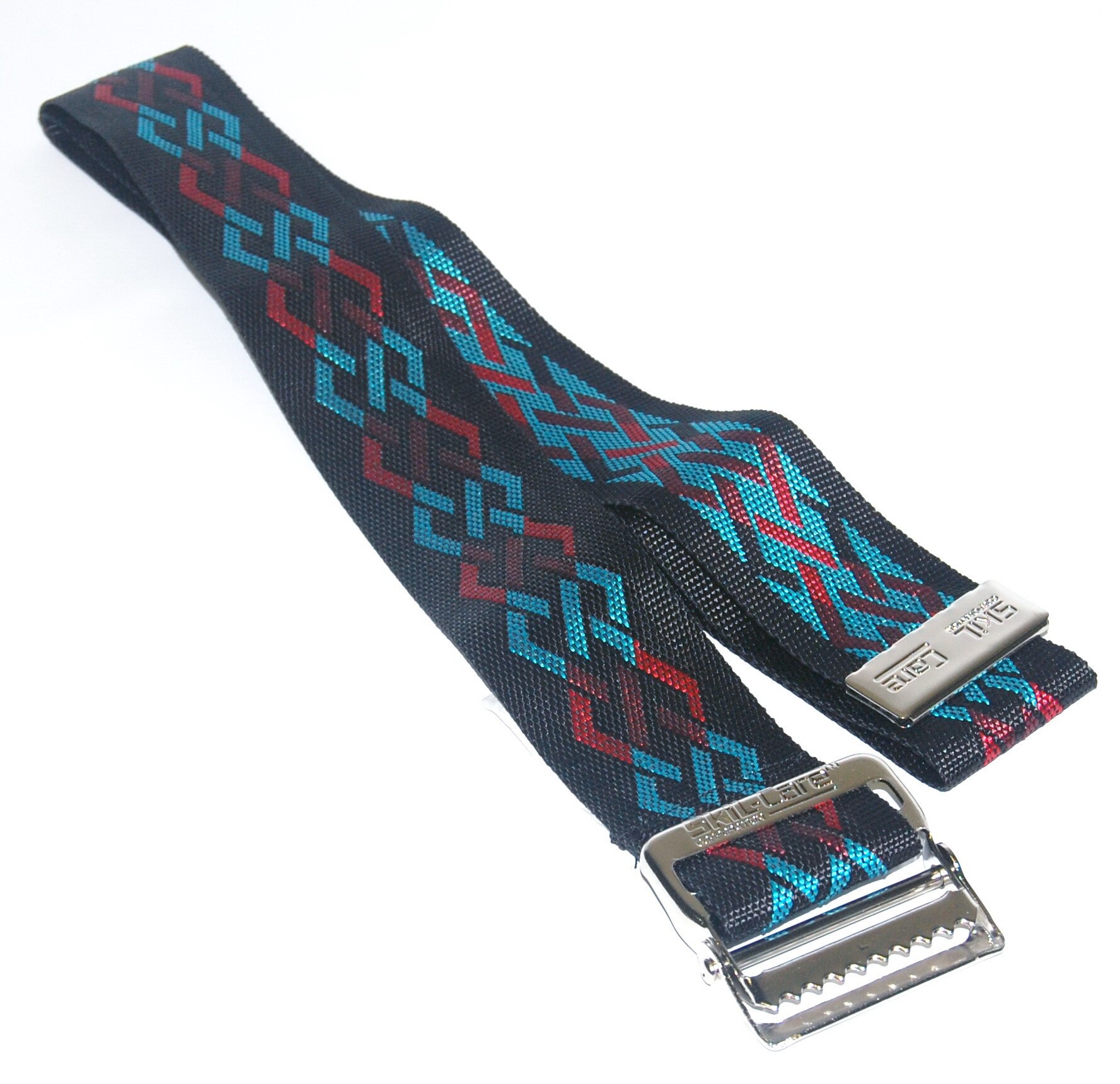 Skil-Care Geo-Pattern A Nylon Gait Belt, Metal Buckle