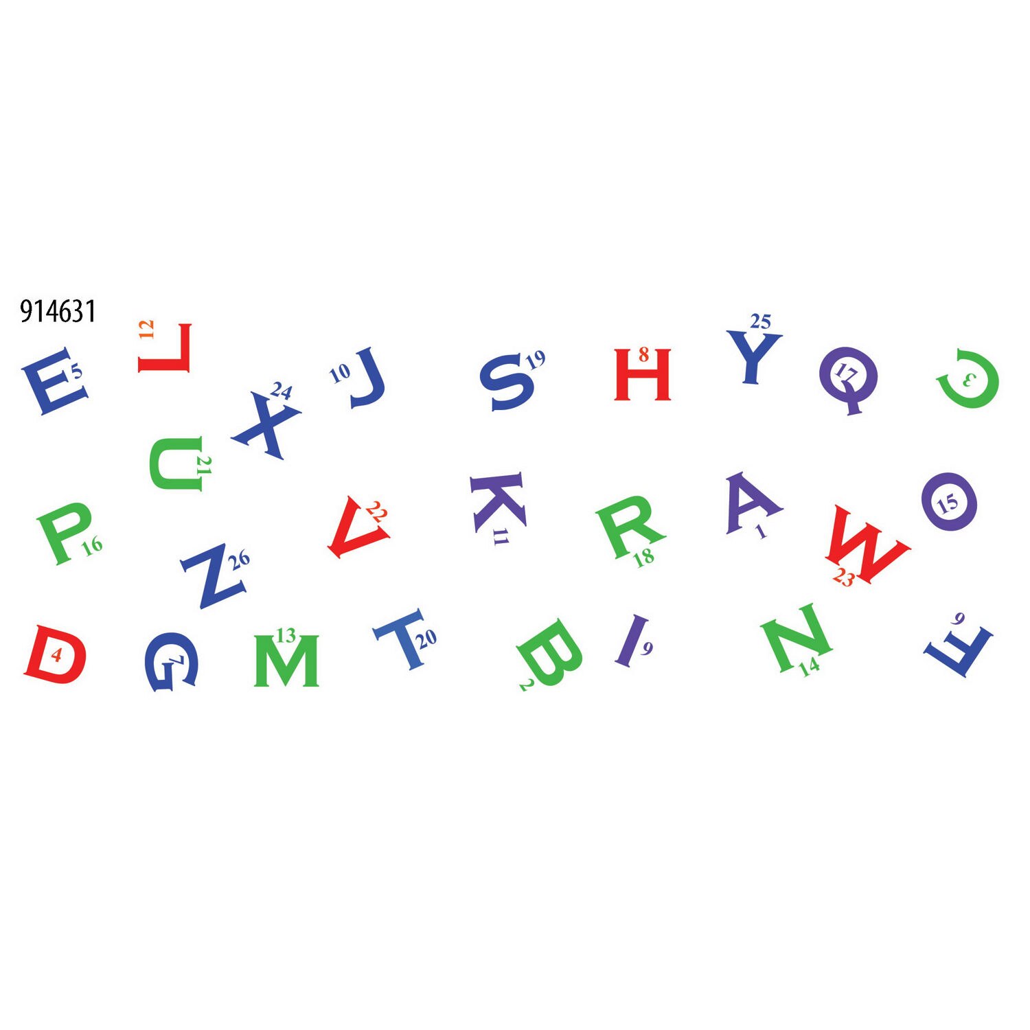 Skil-Care Jumbled Alphabet and Numbers Gel Pack, Red