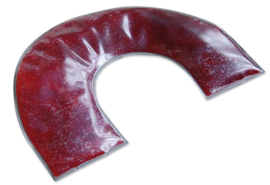 Skil-Care Semi-Circle Red Gel Lap Pad, 3 LB
