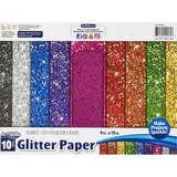 ArtSkills 9" x 12" Glitter Paper Cardstock, Multi Color, 10 ct, thumbnail image
