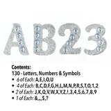 ArtSkills Glitter Gem Letter Stickers, 130 ct, thumbnail image