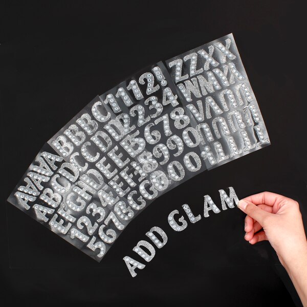 ArtSkills Glitter Gem Letter Stickers, 130 ct