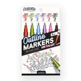 ArtSkills Metallic Outline Paint Markers, 6 ct, thumbnail image