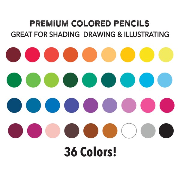 ArtSkills Premium Colored Pencils, 36 ct