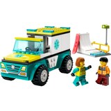 LEGO City Emergency Ambulance and Snowboarder 60403, thumbnail image