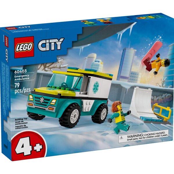 LEGO City Emergency Ambulance and Snowboarder 60403