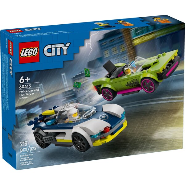 LEGO City Police Car and Muscle Car Chase 60415