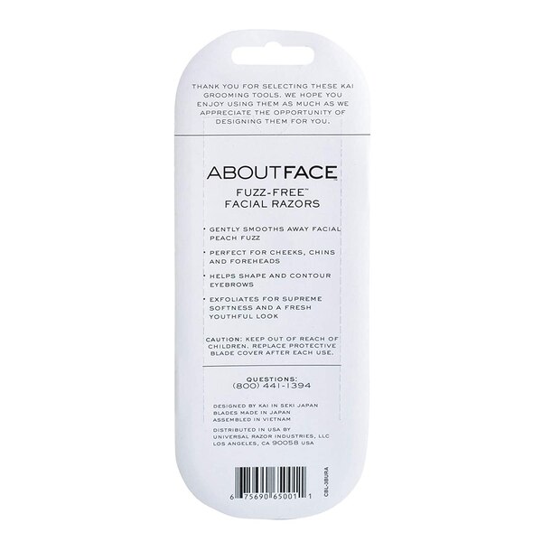 About Face Fuzz-Free Compact Folding Facial Razor