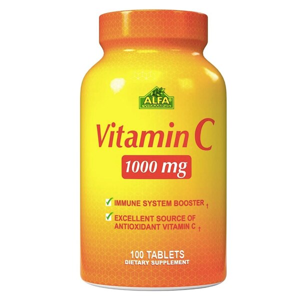 Alfa Vitamins Vitamin C 1000 mg Tablets, 100 CT