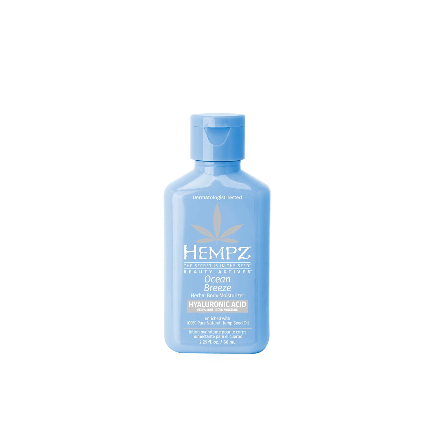Hempz Herbal Body Moisturizer with Hyaluronic Acid, Ocean Breeze, 2.25 OZ