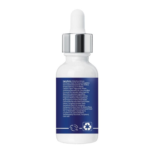 Hempz Lavender & Chamomile Restoring Night Serum with Bakuchiol, 1 OZ