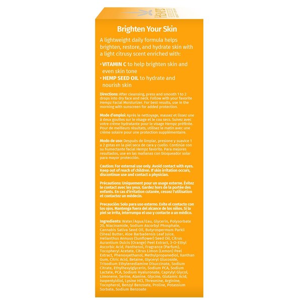 Hempz Citrus Blossom Brightening Day Serum with Vitamin C, 1 OZ